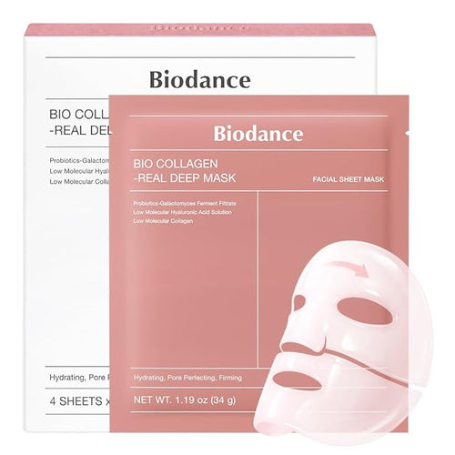 BIODANCE Bio-Collagen Real Deep Mask, Hydrating Overnight Hydrogel Face Mask