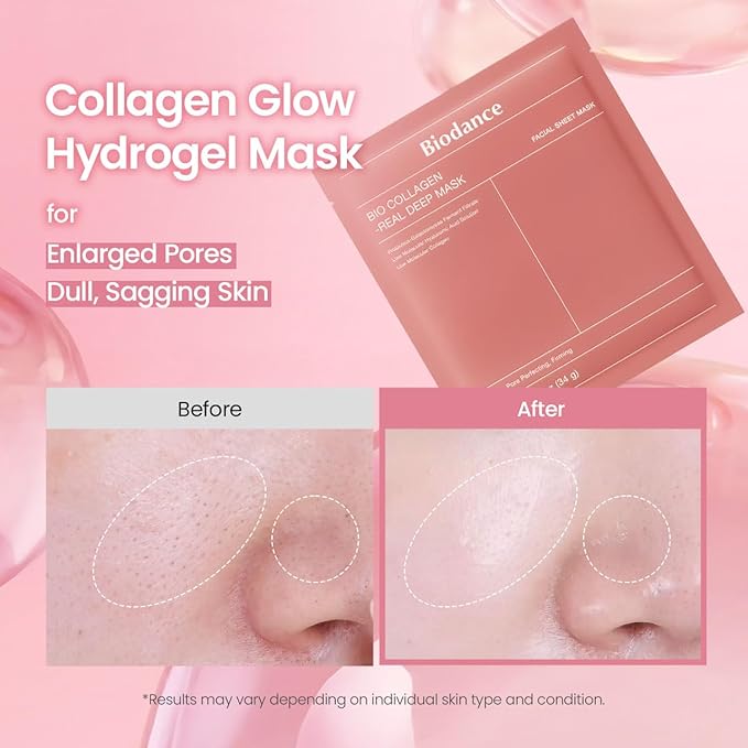BIODANCE Bio-Collagen Real Deep Mask, Hydrating Overnight Hydrogel Face Mask