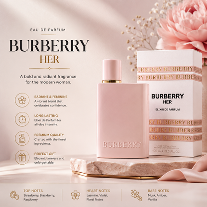 Burberry Her for Women 3.3 fl oz Elixir de Parfum 100ml