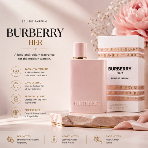 Burberry Her for Women 3.3 fl oz Elixir de Parfum 100ml
